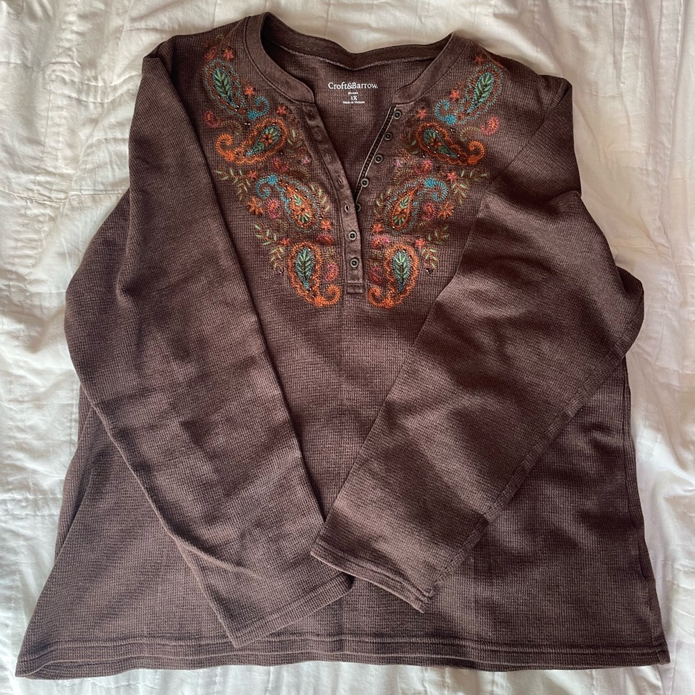 Croft&Barrow chocolate top